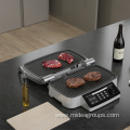 Midea Electric Contact Grill, Indoor Grill, Removable Nonstick Dishwasher Safe Plates, smart grill